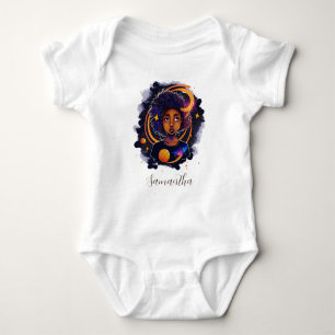 Solsystem Afro Kvinna T Shirt