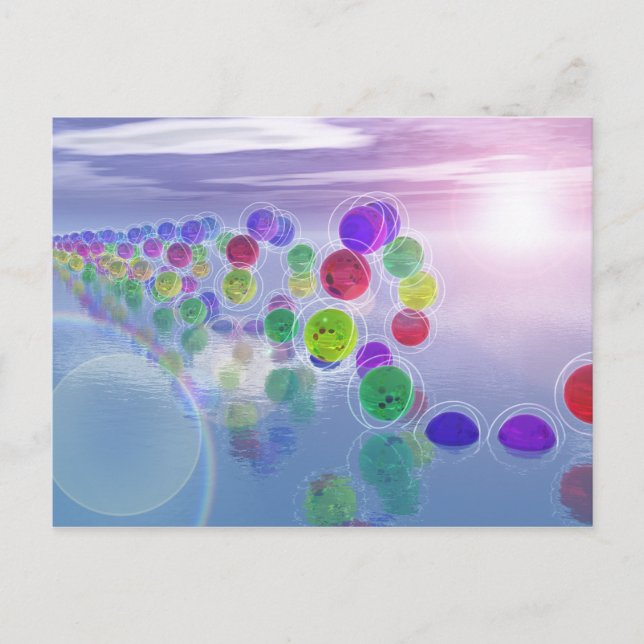 Solsystem i deras lopp Postkort Vykort (Framsida)