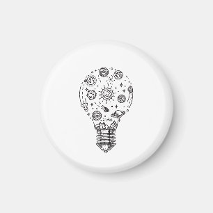 Solsystem i docka i bulb magnet