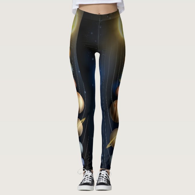 Solsystem Leggings (Framsida)