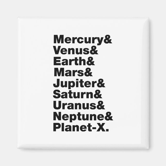 Solsystem Magnet (Framsidan)