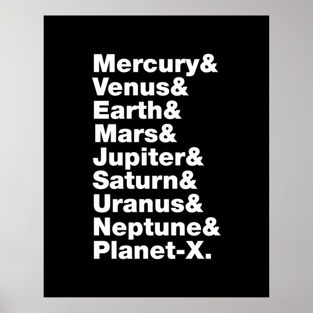 Solsystem Poster (Framsidan)