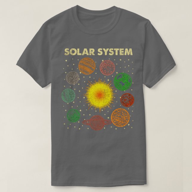 Solsystem T Shirt (Design framsida)