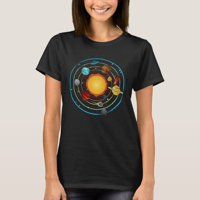 solsystem t shirt (Framsida)