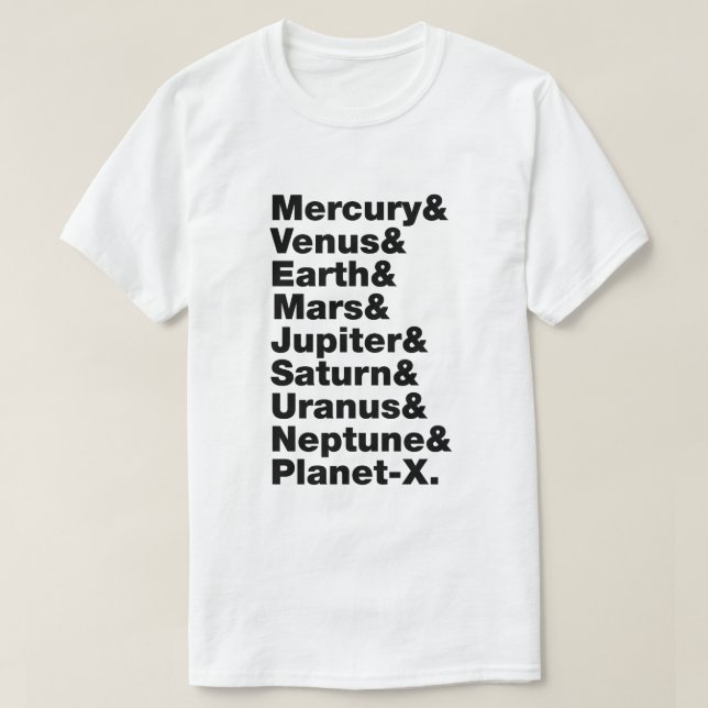 Solsystem T Shirt (Design framsida)