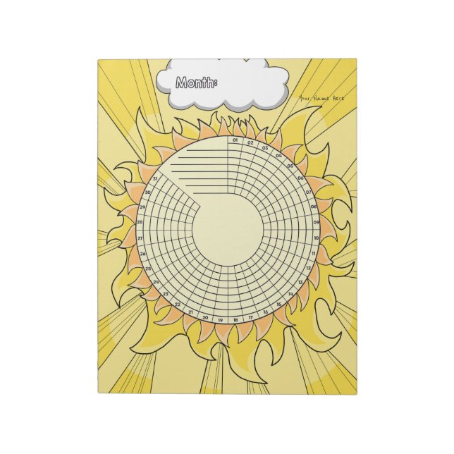 Solsystem Vanebok Custom Notepad Anteckningsblock (Roterad)