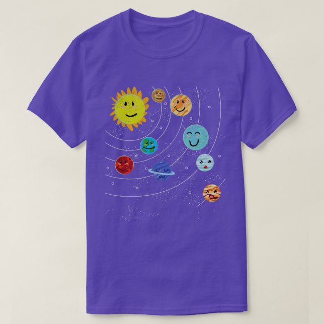 Solsystemastronom för rymdforskning t shirt (Design framsida)
