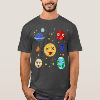 Solsystemastronomi Älskare Cute Planets T Shirt