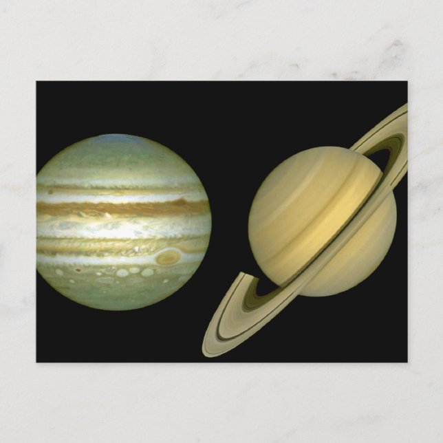 Solsystemet ~ Lång vy Vykort (Framsida)