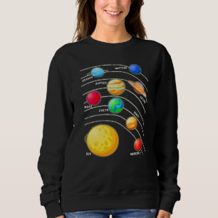Solsystemet Planeter Vetenskap Rymden Pojkar Flick T Shirt