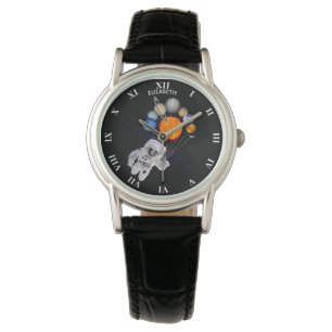 Solsystemet Sol Planets Astronaut Milky Way Armbandsur