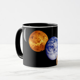 Solsystemets montage JPL planetfoton Mugg