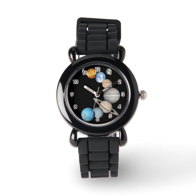 Solsystemets planeter (Färg Changeable) Wat Armbandsur (Framsida)