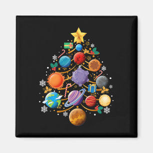 Solsystemets planeter julgran astronomi Xmas Magnet