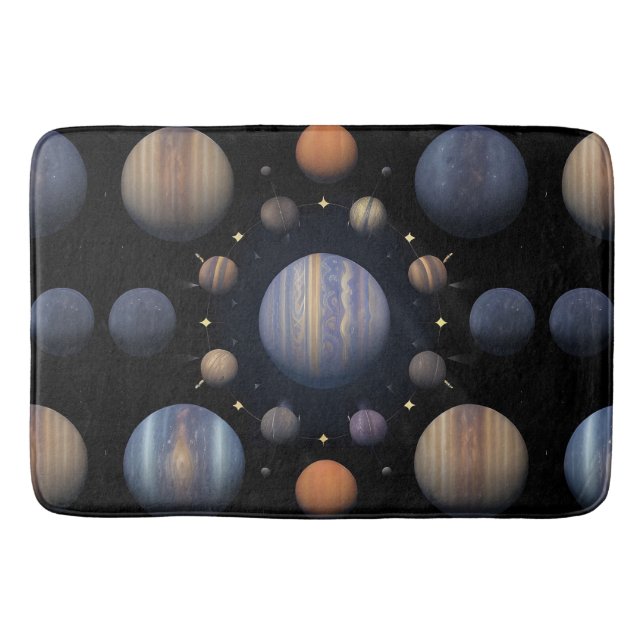 Solsystemets planeter Kosmisk galax Astronomi Deko Badrumsmatta (Framsidan)