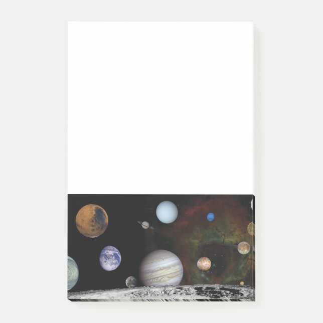 Solsystemets planeter post-it block (Framsida)