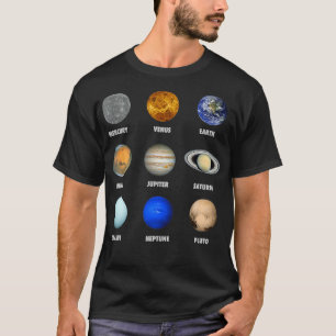 Solsystemets planeter t shirt