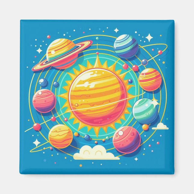 Solsystemmagnet Magnet (Framsidan)