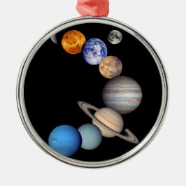 Solsystemmontage JPL Planet Foton Julgransprydnad Metall