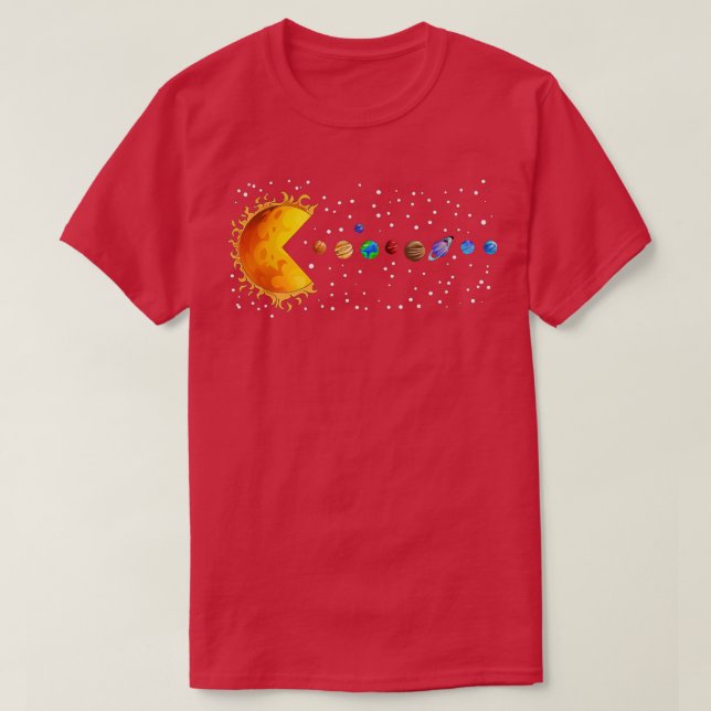 Solsystemplaner Stars Sol Astronomer Space Ou T Shirt (Design framsida)