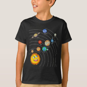 Solsystemplaneter Astronomy Space Science Girls T Shirt