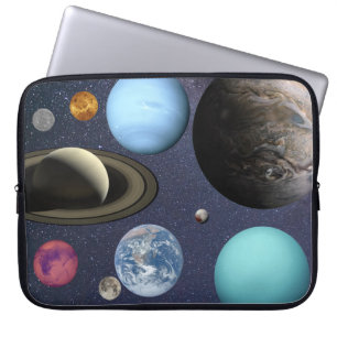 Solsystemplaneter Electronics Bag Laptop Fodral