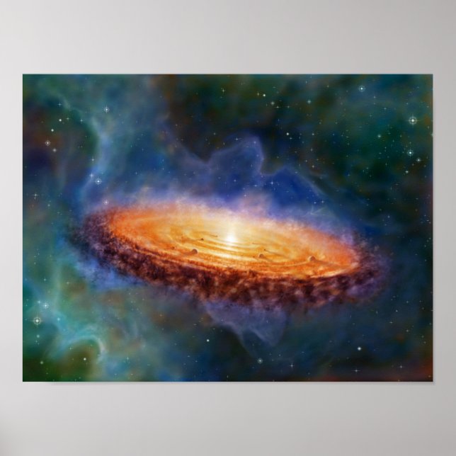 Solsystemportföljens Ursprung Poster (Framsidan)