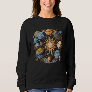 Solsystemsgrafik T Shirt
