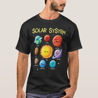 Solsystemsmatrisens Ansikte-planets rymdforskning T Shirt