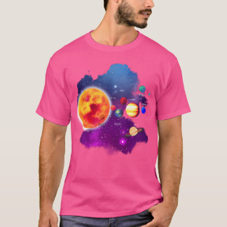 Solsystemsplanet för astronomi och rymdteknik t shirt