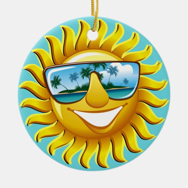 Soltillbehör Julgransprydnad Keramik (Framsidan)