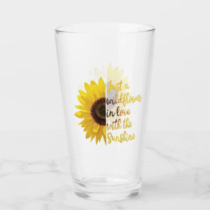 Soltorn "Bara En Vild Blomma Förälskad..." Glaskopp
