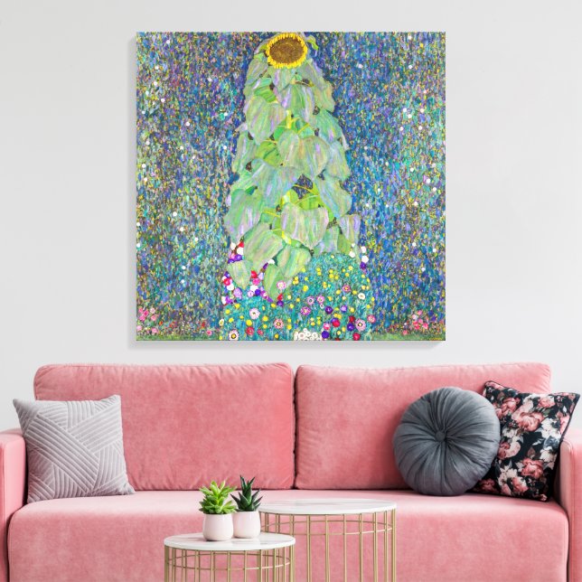 Soltorp | Gustav Klimt | Canvastryck (Insitu (Vardagsrum))