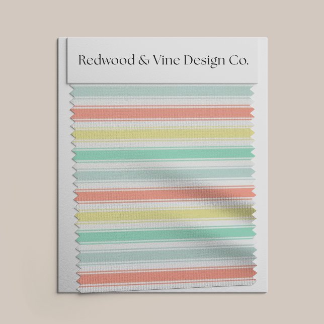 Soltvättad Neon Summer Cabana Rand Tyg (Skapare uppladdad)