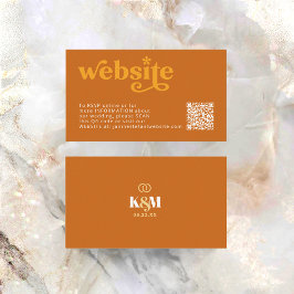 SolTypografi Bröllop Brinnande Orange-ID1048 Tilläggskort