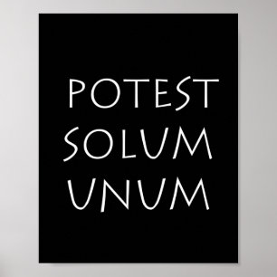 Solum Unum för potest Poster