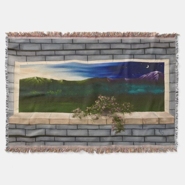 Soluppåtfönster Filt (Framsidan)