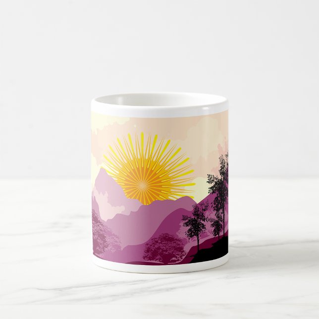 Soluppåtliggande liggande kaffemugg (Skapare uppladdad)