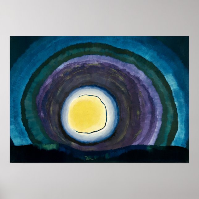 Soluppgång 111 Berömd Målning Poster (Framsidan)