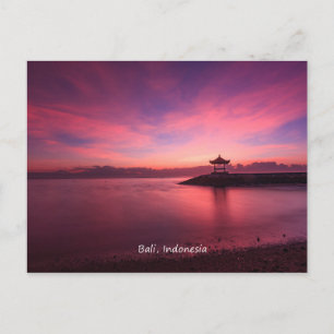 Soluppgång, Bali, Indonesien Vykort