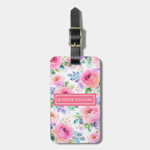 Soluppgång Blommig Boho Anpassad Namndesign Bagagebricka