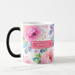 Soluppgång Blommig Boho Anpassad Namndesign Magisk Mugg