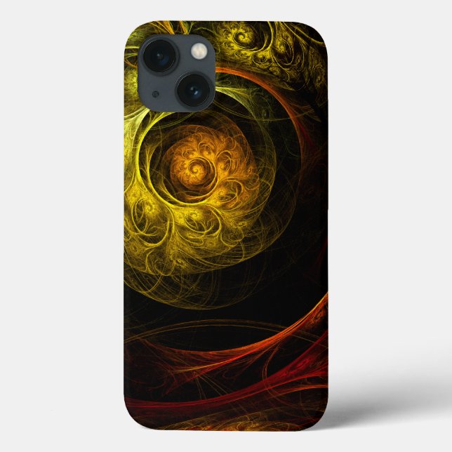 Soluppgång Blommigt Red Abstrakt Art iPhone 6 Fodr (Baksida)