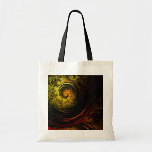 Soluppgång Blommigt Red Abstrakt Art Tote Bag Tygkasse