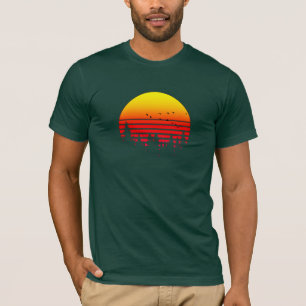 Soluppgång, Camping, Wilderness och Sunset Älskare T Shirt
