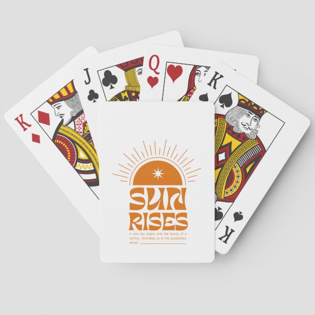 Soluppgång Casinokort (Baksidan)