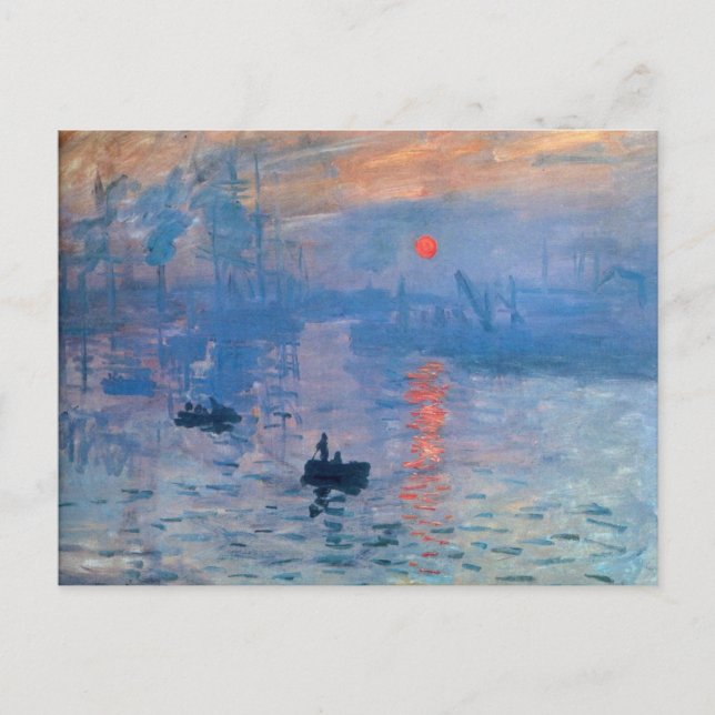 Soluppgång - Claude Monet Vykort (Framsida)