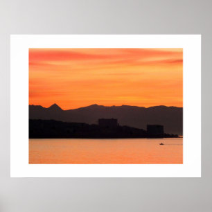 Soluppgång, Costa del Sol, Spanien Poster