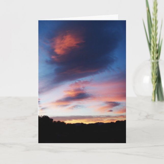 Soluppgång, djup sympati kort (Framsida)