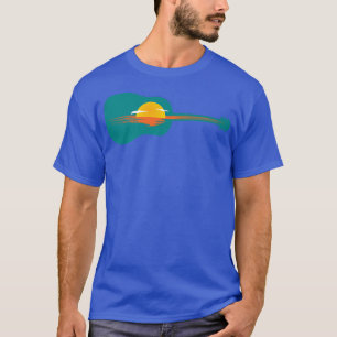 soluppgång eller solnedgång på Guitar1087 T Shirt